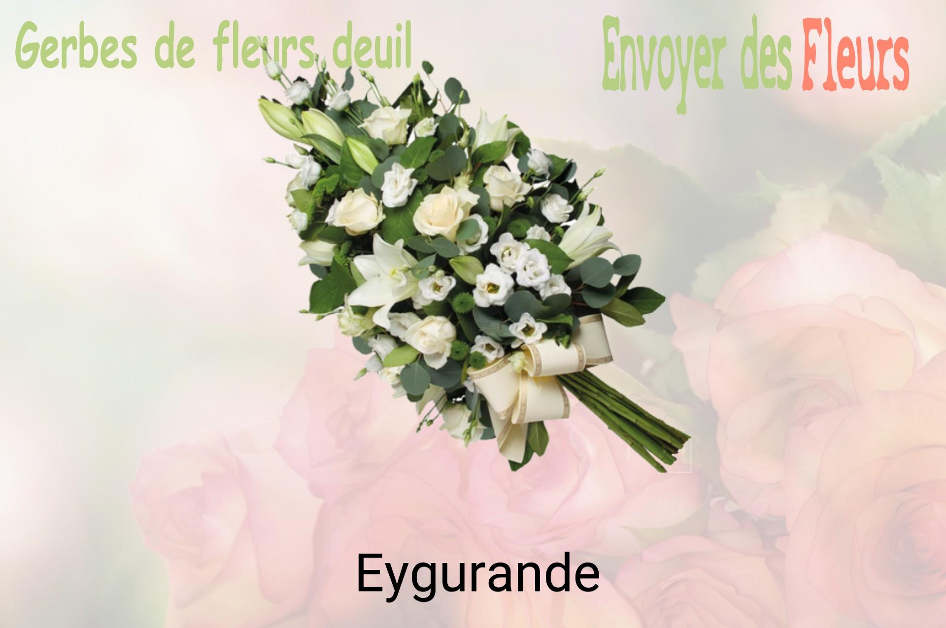 Gerbe de fleurs de deuil livrée à Eygurande